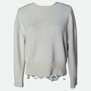 Okakie Textured Knit Relaxed Fit Sweater Size Small